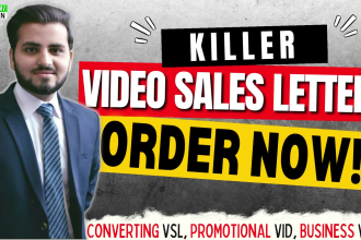 create high converting vsl video sales letter or sales video