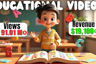 produce fun kids learning animation and educational videos for kids channel
