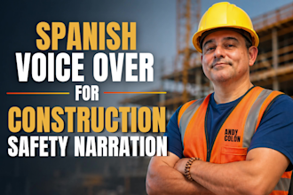 record a spanish voice over for construction safety training