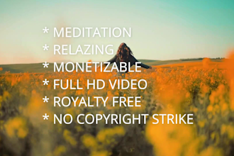 create 10x1 hour meditation videos for youtube