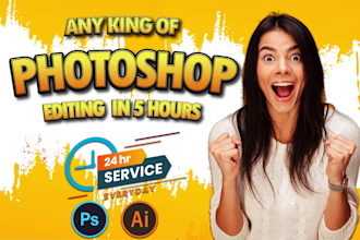 do any kind of photoshop editing and background remove work