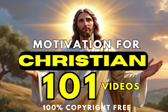 create 101 christian videos for youtube monetizable motivational shorts