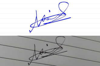 handwritten signature to vector convert, cursive, scripted, logo