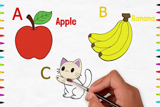 make coloring page video for youtube kids