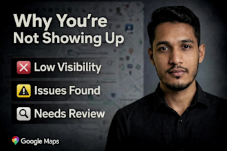 audit and fix why your business is not showing on google maps and local search
