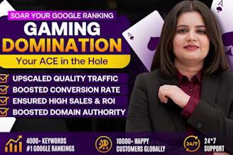 do gaming domination off page SEO backlinks for google ranking in korea thailand