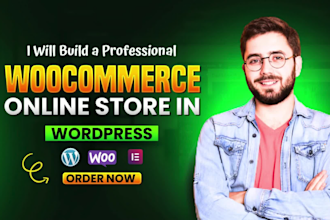 build wordpress ecommerce website and online woocommerce store