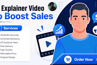 create 2d animated saas explainer or saas demo video