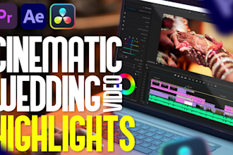 do cinematic wedding video editing with storytelling
