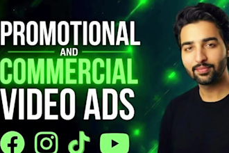 create promotional video ads or short video ads for marketing commercial