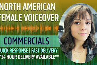 record a professional female commercial voice over