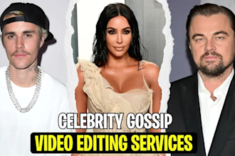 create celebrity gossip viral news and youtube video