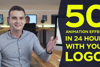 make 50 animation videos with your logo in 24 hours