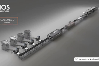 create 3d industrial animation 3d product mechanism animation 3d factory process