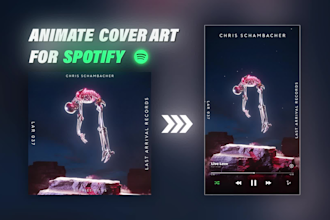 animate your album cover art for spotify canvas