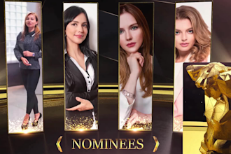create stunning luxury award show and  event video packages
