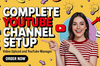 set up your complete youtube channel professionally