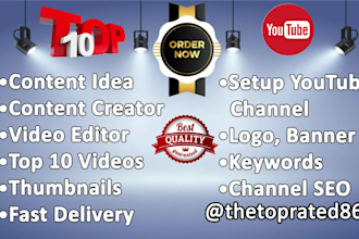 be your youtube content creator and video editor