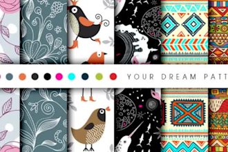 design creative seamless  pattern design for you