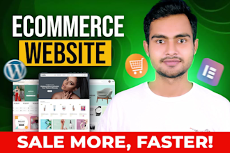 create wordpress ecommerce website design for online store
