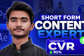 do viral video editing for instagram reels, youtube shorts and tiktok video ads