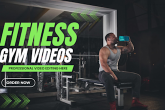 edit fitness, yoga, gym, workout videos professionally