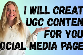 create ugc content for your social media pages