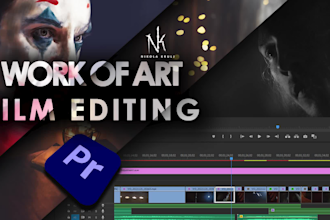 shape your video into a masterpiece with film editing