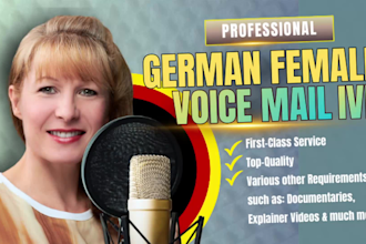 record a female german message for your answering machine