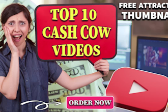 create top 10 cash cow videos, cash cow youtube videos and cash cow channel