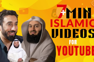 create holy quran or islamic videos in arabic, eng subtitle