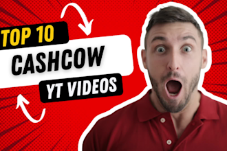 do top 10 cashcow, faceless, youtube videos