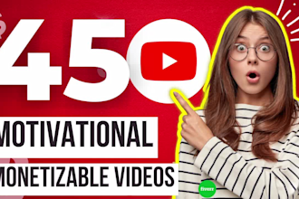 create motivational and monetizable youtube videos