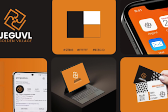 design brand identity with minimalist logo and modern unique brand style guides