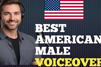 voice an american male voice over in american english