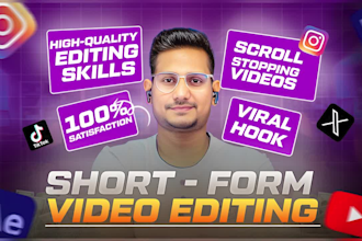 edit social media reels, shorts, tiktok and vsl video editor