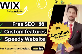 be your wix developer and develop custom wix features using wix velo code