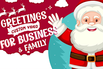 create custom christmas greetings videos for your business
