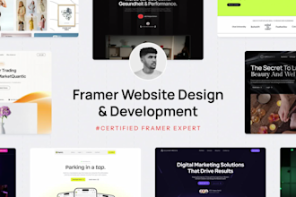 build or redesign responsive framer website, figma to framer