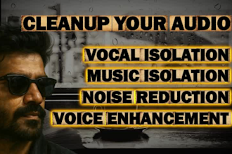 clean up and enhance your audio or voiceover