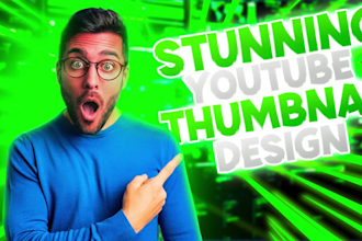 create a stunning youtube thumbnail design