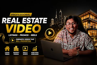 create real estate video ads, listing promo and property reels