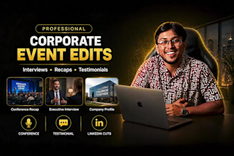 edit corporate interviews and event recap videos