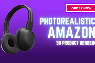do photorealistic 3d rendering for amazon product