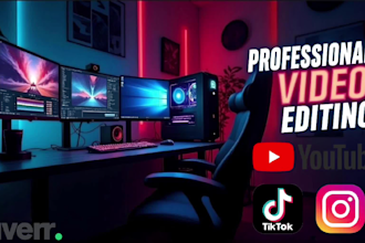 professionally edit your video for gaming and vlog