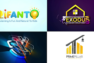 create custom 3d animated logo intro for your brand