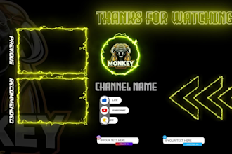 do youtube outro, end screen, end card, subscribe button or lower thirds