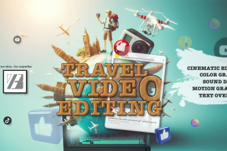 do cinematic travel video editing for your vacation