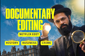 edit history, business, and crime youtube documentary videos