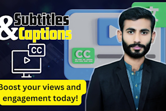 add english,german,spanish or french subtitles and captions to your video